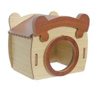Toyvian Wooden Hamster Hideout Maze with Detachable Structure and Layered Platforms, Burrowing Space for Hamsters and Gerbils, Modular Activity Playground for Small Pet Habitat Decor