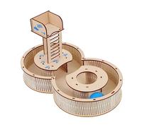Toyvian Wooden Hamster Maze Pet Labyrinth Playground for Small Animals Safe Durable Design Fun Hideout Tunnel for Gerbils Mice More for Your Furry Friends