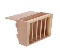 Toyvian Wooden Hay Feeder for Rabbits and Guinea Pigs Space-saving Small Animal Hay Holder with Open Top for Easy Refill Multi-pet Friendly Bunny Grass Dispenser and Chinchilla Food Rack