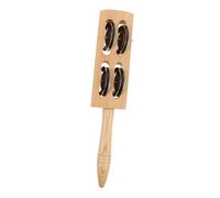 Toyvian Wooden Jingle Stick with Bells Safe Percussion Musical Instrument for Easy to Play Handheld Bells for Music Education Home and School Activities