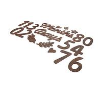 Toyvian Wooden Milestone Numbers for Baby Shower Photo Prop Set Monthly Milestone Sign Decorative Newborn Decor