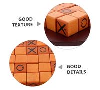 Toyvian Wooden Ox Push Strategy Game Brain Teaser for Family Board Game Outdoor Indoor Social Skills Development Educational Tactical