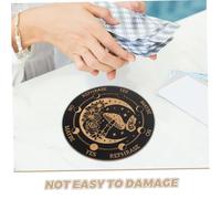 Toyvian Wooden Pendulum Dowsing Tool Spiritual Divination Board for Home Decor Tranquil Calming Energy Plate Stand Creative Witchcraft Display for Wall Flat Surface Unique Artistry Altar