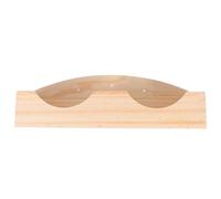 Toyvian Wooden Rack Manger Hay Feeder Bowl for Small Animals Khaki Colour Reduces Waste Easy to Clean Suitable for Guinea Pigs and Rabbits Cage