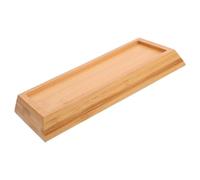 Toyvian Wooden Rectangular Whetstone Holder for Sharpening Stone Storage