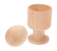 Toyvian Wooden Sensory Montessori Egg and Cup Shape Sorting Puzzle for Educational Plaything for Hand Eye Coordination Skills Development Safe and Smooth Finish for Home and Classroom Use