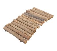 Toyvian Wooden Stick Terrarium Landscaping Hideout DIY Reptile Shelter for Gecko Tortoise Snake Habitat Decoration