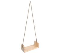 Toyvian Wooden Swing Prop for Photoshoot Swing Seat Beige Wood Finish Newborn Photography Accessory for Studio and Home Use