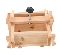 Toyvian Wooden Tofu Press Mold Removable Box for Homemade Cheese Maker Compact Easy-Clean Tofu Press with Efficient Water Drainage for Commercial and Household Use