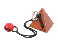 Toyvian Wooden Unlocking Educational Threading Puzzle for Adults Creative Brain Training Plaything Safe Craftsmanship Gift for Concentration Stress Relief and Learning Fun