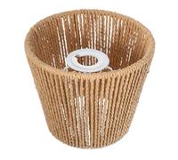 Toyvian Woven Lamp Shade Home Woven Lampshade 6.88x5.31x4.91in Paper String and Iron Retro Elegant Design Stable Structure Creates Warm and Cozy Atmosphere for Cafe and Home