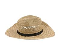Toyvian Woven Straw Hat Western Cowboy Straw Hat for Men Lightweight Breathable Chin Strap Wide Brim Fit for Beach Outdoor