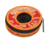 Toyvian Yoga Bell Chime Case Tibetan Bells Bag Instrument Pouch for Finger Cymbals Storage Cover for Travel