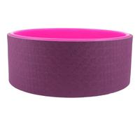 Toyvian Yoga Wheel for Spinal Decompression 32Cm Non-Slip Back Posture Roller with Dual-Color Pink and Purple for Home Pilates and Full-Body Stretching Exercises