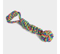 Toyz Rope Ball Tugger Dog Toy, Multi Coloured One Size