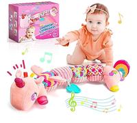 Toyzey Baby Toys 0 3 6 9 12 Months, Unicorn Gifts for Girls 0-12 Months Unicorn Soft Toys for Girls 0-12 Months Tummy Time Toys for Newborn Baby Gifts 0-6 Months Montessori Toys for Babies 0-12 Months