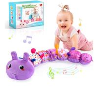 Toyzey Baby Toys 0-6 Months, Musical Caterpillar Sensory Toys Babies 6-12 Months Gifts for Girls Tummy Time Toy for Newborn Baby Girls 0-12 Months Baby Essentials Gifts Infant Toys 0-3 Months