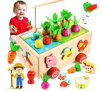 Toyzey Wooden Toys for 2 3 4 5 Year Old Girls Boys, Montessori 2-5 Boys Gifts Age Toddler Autism Educational , Green-1, (WJ1249)