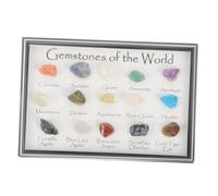 TOYZFRIENDY 1 Box Natural Crystal Mineral Specimen Collection Mini Gemstone Teaching Samples for Home Office Desktop Decorations Genuine Ore Rocks for Educational Use and Craft Making