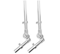 TOYZFRIENDY 1 Pair Tom Drum Bracket Mount for Percussion Instruments, Silver Metal with Unique Suspension Design and Easy to Use, for Drum Stand Setup and Musical Performance