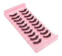 TOYZFRIENDY 10 Pairs Curling False Eyelashes Natural Thick Volume Makeup Lashes for Women Beginners Reusable Cosmetic for