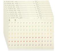 TOYZFRIENDY 10 Sheets 100-day Countdown Study Plan Sheets Daily Planner Charts for Students Self-discipline Schedule to Do List Pads for Learning and Life Organization