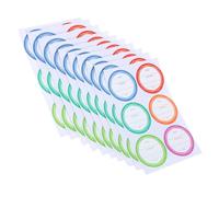 TOYZFRIENDY 10 Sheets Oil-Resistant Synthetic Paper Labels for Jars Removable Self-Adhesive Name Stickers for Food Storage Cosmetics Pharmaceuticals Organization