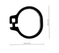 TOYZFRIENDY 100 Pcs Black Pigeon Foot Identification Rings Bird Leg Bands for Racing Pigeons Poultry Breeding and Management Supplies