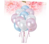 TOYZFRIENDY 100 Pcs Round Latex Balloons Party Decorations in Light Blue Light Pink and White for Wedding Birthday Bridal Shower and Festive Celebrations