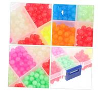 TOYZFRIENDY 1000Pcs Colorful Lure Beads Fishing Beads for Sea Lake River Night Glow Round Float Fishing Tackle Accessories Kit