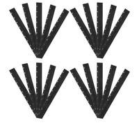 TOYZFRIENDY 100pcs Black Document Binding Bars for Report Covers Slide Paper Binding Strips with Plastic Binder Clips Versatile Paper File Fasteners for Office School and Business