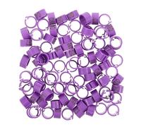 TOYZFRIENDY 100pcs Clip Pigeon Leg Bands Identification Rings for Racing Quail Poultry Durable Adjustable Foot Tags for Bird Management