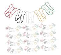 TOYZFRIENDY 100pcs Creative Tooth-Shaped Paper Clips Multicolored Office School Clips for Organizing Documents Files Notes with Vibrant Colors and Unique Design