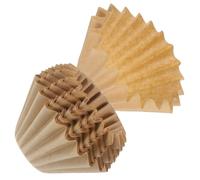 TOYZFRIENDY 100Pcs Disposable Coffee Filter Papers Wood Fiber Espresso Filters Portable Drip Coffee Strainers Stackable for Easy Storage and Fine Filtration