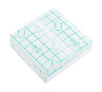 TOYZFRIENDY 100pcs Disposable Makeup Hand Palettes 7cmx7cm Adhesive Foundation Cosmetic Mixing Plates Waterproof Pu Film for Professional Makeup Artists and Beauty Enthusiasts Random Color