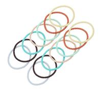 TOYZFRIENDY 100pcs Elastic Hair Ties for Women and High Elasticity Seamless Ponytail Holders Large Macaron Colors Hair Accessories for Sports Yoga Everyday Styling