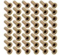 TOYZFRIENDY 100pcs Hollow Metal Eyelet Rivets 8mm X 2.5mm for Harp Strings Tubular Rivet Set Musical Instrument Accessories