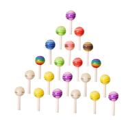 TOYZFRIENDY 100pcs Resin Nail Charms Lollipop Design DIY Manicure Ornaments Mixed Colors Nail Art Decorations for Stylish Craft