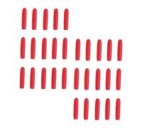 TOYZFRIENDY 100Pcs Silicone Eyelash Tweezer Covers Non-Slip Protective Caps for Eyelash Extension Tools Red Dustproof Tip Covers for Beginners and Professionals