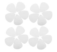 TOYZFRIENDY 100pcs Silver Stainless Steel Guitar Picks Bass Thumb Plectrum with Smooth Edges for Electric Acoustic Guitars Portable Finger Picks for Rock Country Jazz Performances