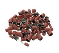 TOYZFRIENDY 102pcs Manicure Sanding Band Set with Drum Sander and Mandrel Sandpaper Bands, Includes Small, Medium, Large Grit Sleeves for Nail Drill, Professional Nail Care Kit for Salon and Home Use