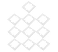 TOYZFRIENDY 10pcs 86 Type Fireproof Electrical Outlet Pads Flame Retardant Socket Fireproof Seal Gaskets for Wall Socket Box Switch Insulation Sealing Panels