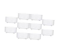 TOYZFRIENDY 10pcs Acrylic Reptile Feeding Bowls Food and Water Basins Anti-spill Design for Lizards Corn Snakes Small Reptiles Pet Habitat Accessories