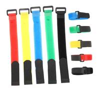 TOYZFRIENDY 10Pcs Adjustable Fishing Pole Wrap Straps Nylon Rod Sleeves with Guide Groove Design for Secure Carrying and Load Sharing Portable for Outdoor Anglers