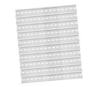 TOYZFRIENDY 10pcs Aluminum Din Rail Mounting Guides National Standard Slotted Electrical Installation Rail Thick Long Replacement for Automation Equipment Circuit Safety