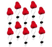 TOYZFRIENDY 10pcs Animal Christmas Hats Adjustable Knitted Caps for Pets Including Mice Moles Hedgehogs Ferrets Turtles Soft Pet Supplies