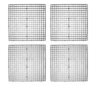 TOYZFRIENDY 10pcs Black Fish Tank Isolation Panels Aquarium Grid Divider Tray Fish Tank Bottom Filter Plate for Breeding and Separation in Aquatic Pets