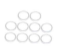 TOYZFRIENDY 10pcs Borosilicate Glass Petri Dishes Thickened Flat Cell Culture Plates for Laboratory Experiment Biological Research and Stable