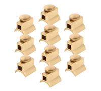 TOYZFRIENDY 10pcs Brass Trumpet Slide Finger Ring Screws Miniature Copper Instrument Assembly Screws for Flute Piston Valve Repair Fit Enhancing Sound Precision and Tuning Performance