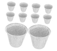 TOYZFRIENDY 10pcs Disposable Foil Grease Bucket Liners Deep Aluminum Bbq Drip Buckets for Outdoor Cooking Grilling Multipurpose Grease Catcher Tray for Picnics Camping